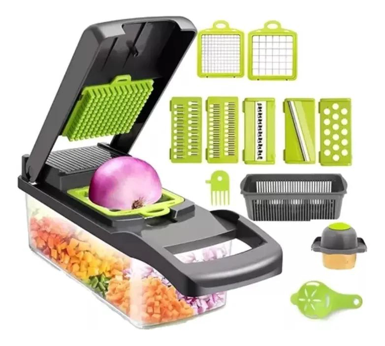 CORTADORA Y PICADORA MANUAL PARA VERDURAS Y QUESOS CON MULTIPLES FUNCIONES - 1