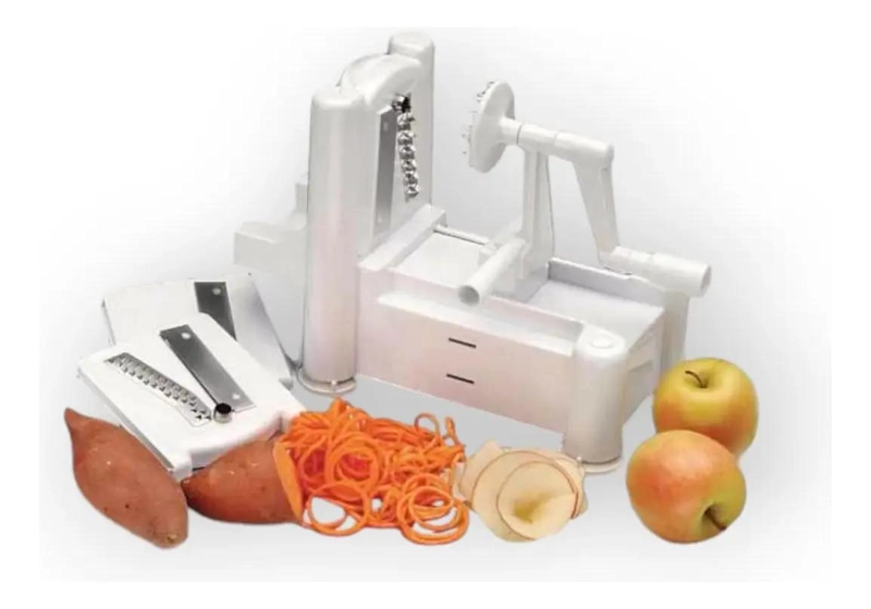 CORTADOR Y RALLADOR EN ESPIRAL PARA VERDURAS Y VEGETALES TIPO FIDEOS - 2
