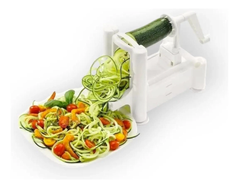 CORTADOR Y RALLADOR EN ESPIRAL PARA VERDURAS Y VEGETALES TIPO FIDEOS - 5