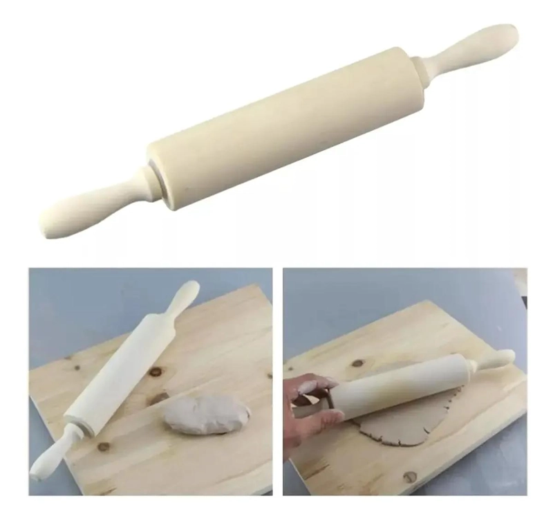 RODILLO DE MADERA ANTIADHERENTE PARA AMASAR Y HORNEAR - 2
