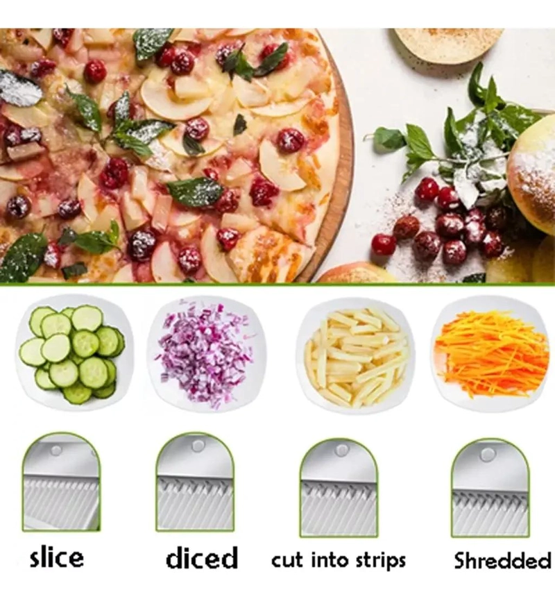 PICADORA MINI VERTICAL PARA PAPAS, VERDURAS Y CEBOLLA CON DISEÑO COMPACTO - 3