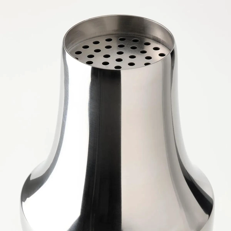SET DE COCTELERA DE ACERO INOXIDABLE CON DETALLES EN MADERA DE 3 PIEZAS - 4