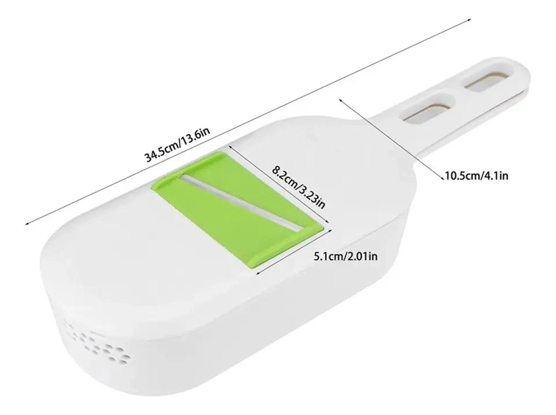 RALLADOR REBANADOR PICADOR CORTADOR PARA ALIMENTOS Y VERDURAS - 5