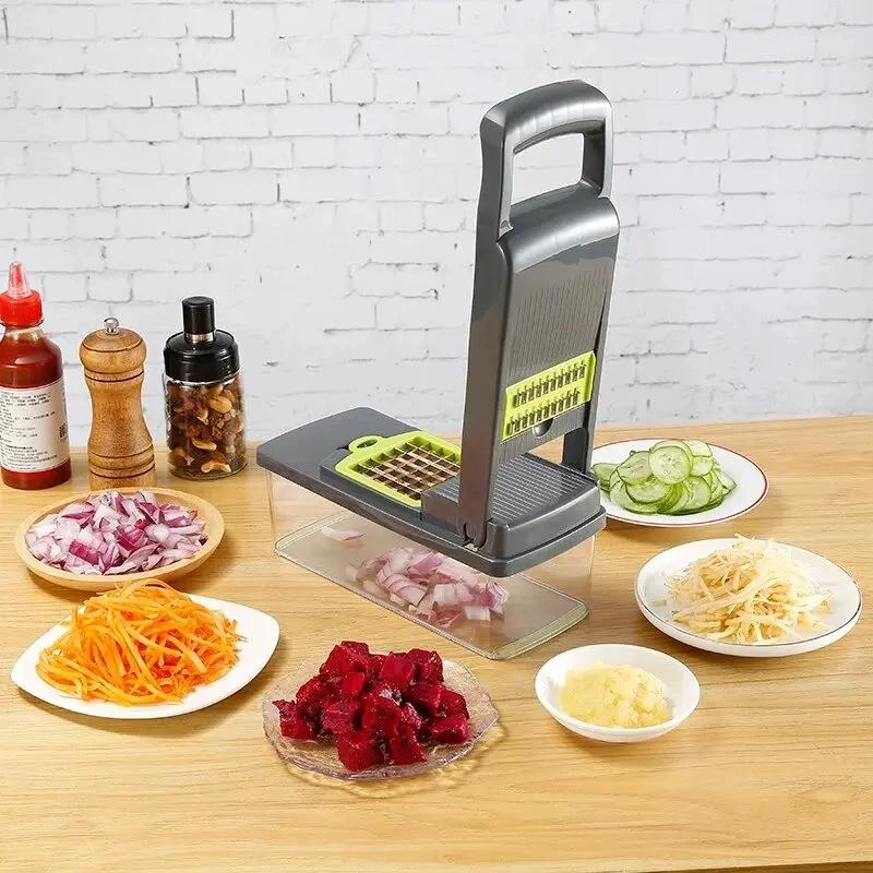 CORTADOR Y PICADOR MULTIFUNCIONAL PARA VERDURAS Y FRUTAS 14 EN 1 - 3