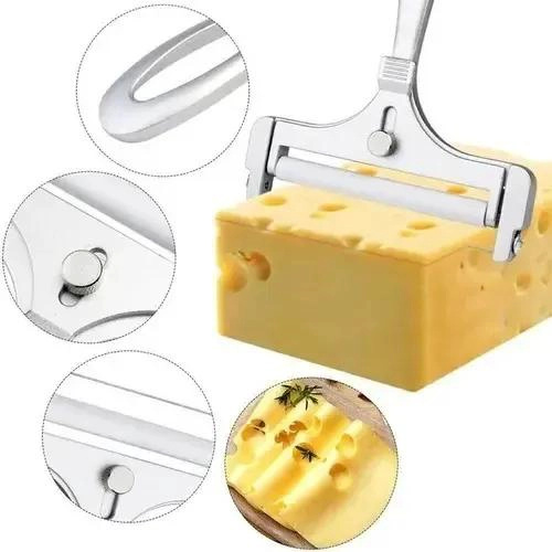 CORTADOR DE ALAMBRE PARA QUESO DE ACERO INOXIDABLE RESISTENTE - 3
