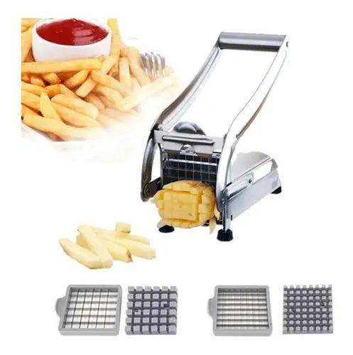 CORTADOR Y PICADOR DE PAPAS FRITAS Y VERDURAS EN ACERO INOXIDABLE - 4