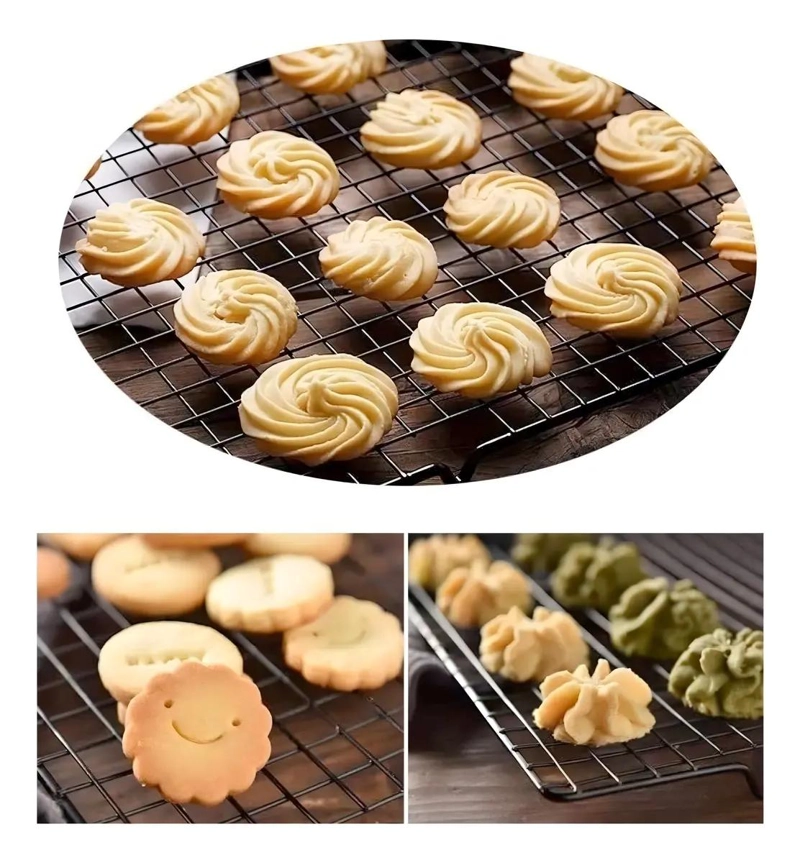 SET DE 3 REJILLAS PARA ENFRIAR GALLETAS DE 28 CM CON SUPERFICIE ANTIADHERENTE - 4