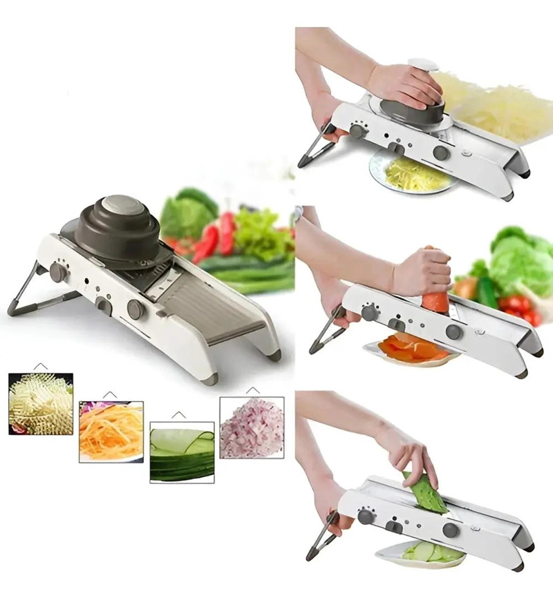 REBANADOR MANDOLINA CON 18 TIPOS DE CORTES PARA VERDURAS Y FRUTAS - 2