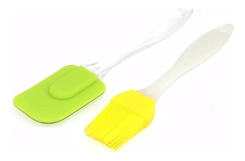 ESPATULA Y BROCHA DE SILICONA PARA REPOSTERIA RESISTENTE Y FLEXIBLE - 1