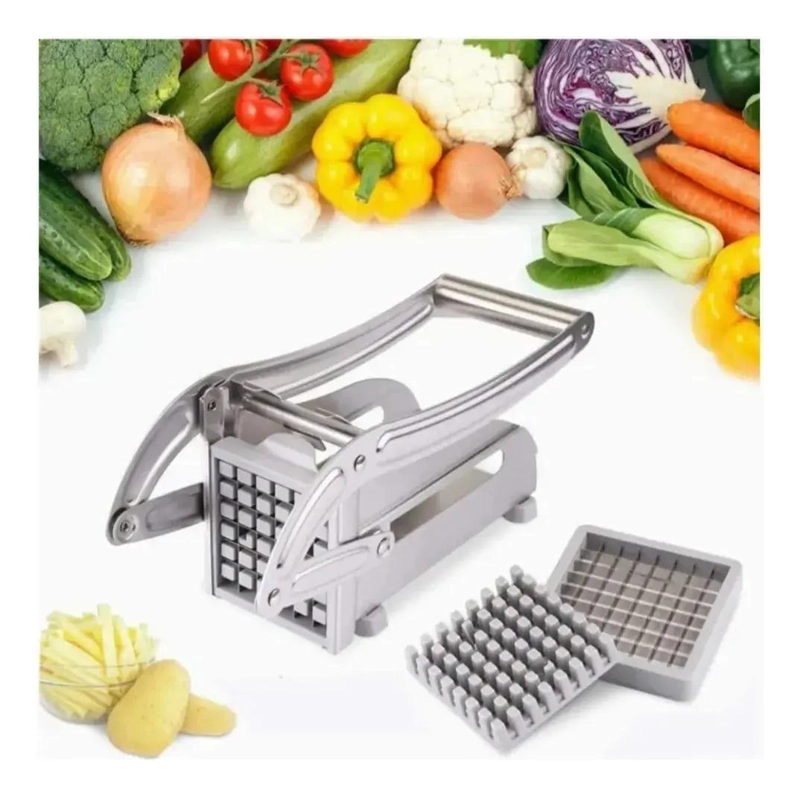 CORTADOR MANUAL PARA PAPAS Y VEGETALES DE ACERO INOXIDABLE - 2
