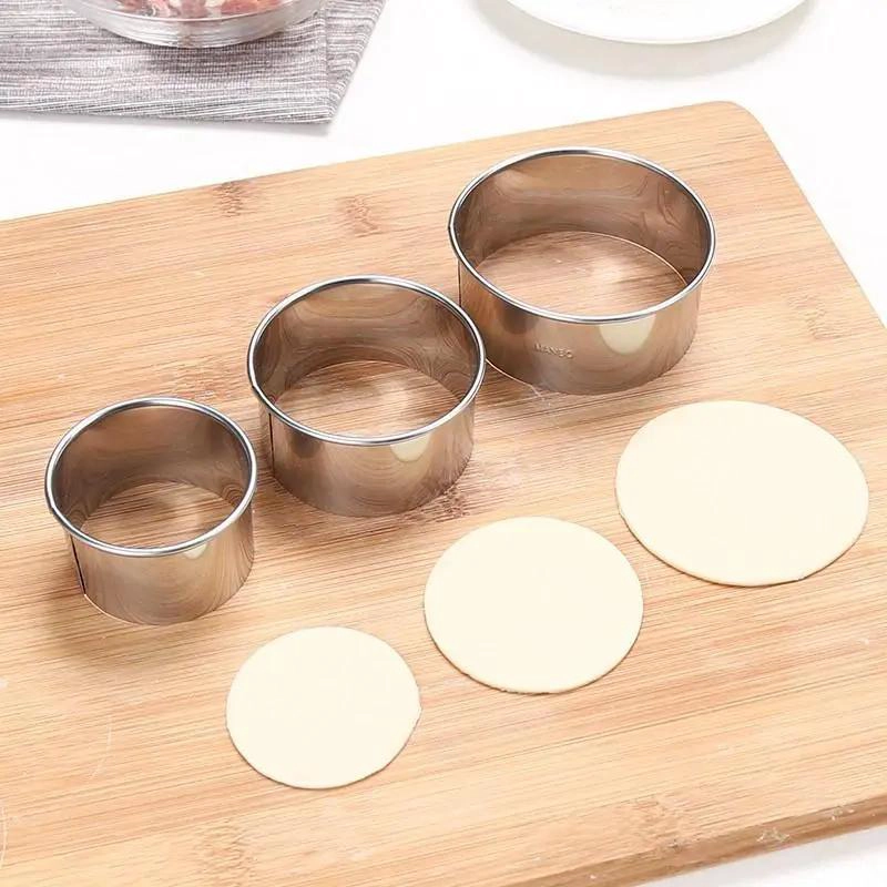 SET DE 12 CORTADORES LISOS DE ACERO INOXIDABLE PARA REPOSTERIA - 2