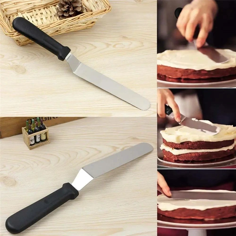 SET DE 3 ESPATULAS PARA REPOSTERIA CON DISEÑO CURVO PARA DECORACION - 4