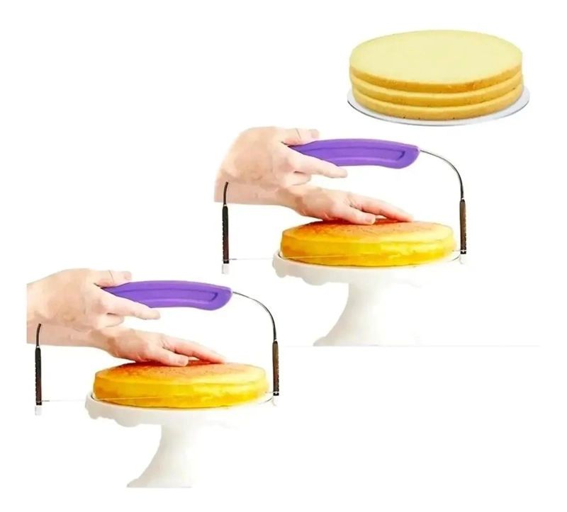 CORTADOR DE BIZCOCHO Y MASA CON ALAMBRE PARA REPOSTERIA - 1