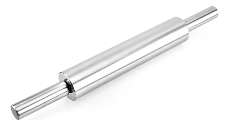 RODILLO DE ACERO INOXIDABLE CON RODAMIENTO DE 47 CM PARA REPOSTERIA - 1