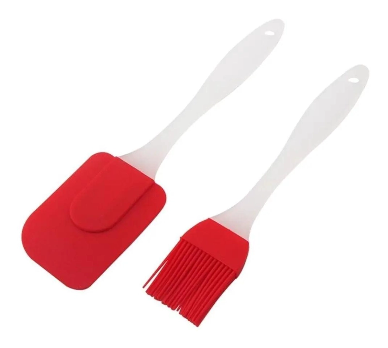 SET DE ESPATULA Y BROCHA PARA REPOSTERIA CON MANGO ERGONOMICO - 1