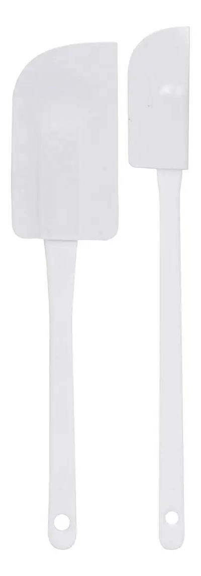 KIT DE 2 ESPATULAS DE SILICONA PARA REPOSTERIA Y ASADOS COLOR - 1