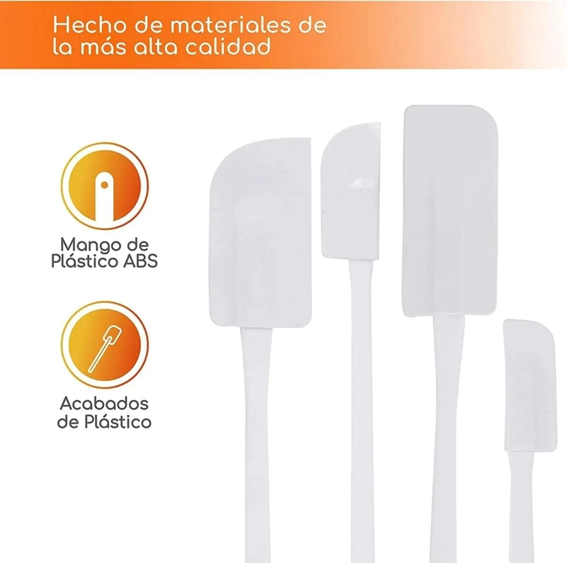 KIT DE 2 ESPATULAS DE SILICONA PARA REPOSTERIA Y ASADOS COLOR - 2
