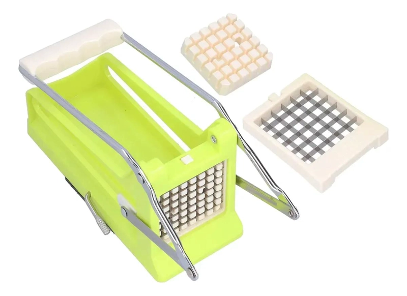 CORTADOR MANUAL PARA PAPAS Y VERDURAS CON CUCHILLAS AFILADAS - 2
