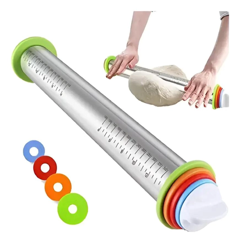 USLERO AJUSTABLE DE ACERO INOXIDABLE PARA REPOSTERIA CON MEDIDAS PRECISAS - 1