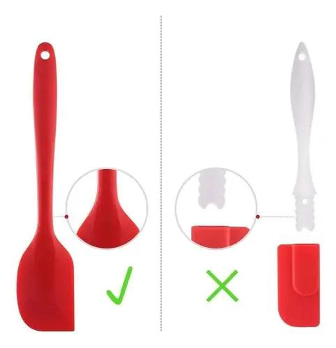KIT DE ESPATULAS DE SILICONA PARA REPOSTERIA CON CEPILLO DE COCINA - 2