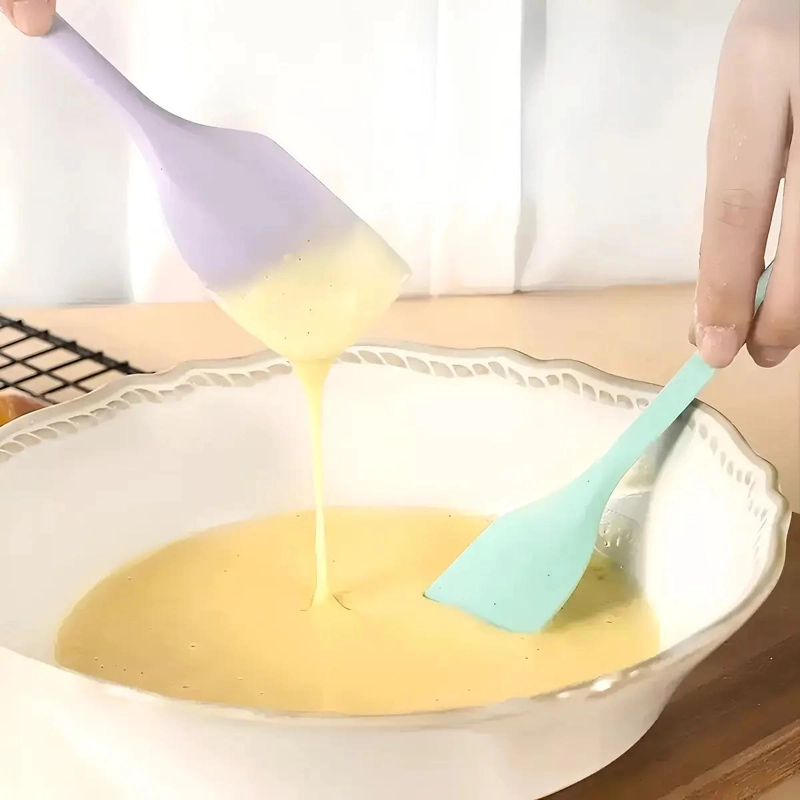 JUEGO DE 4 ESPATULAS DE SILICONA PARA REPOSTERIA RESISTENTES Y FLEXIBLES - 2