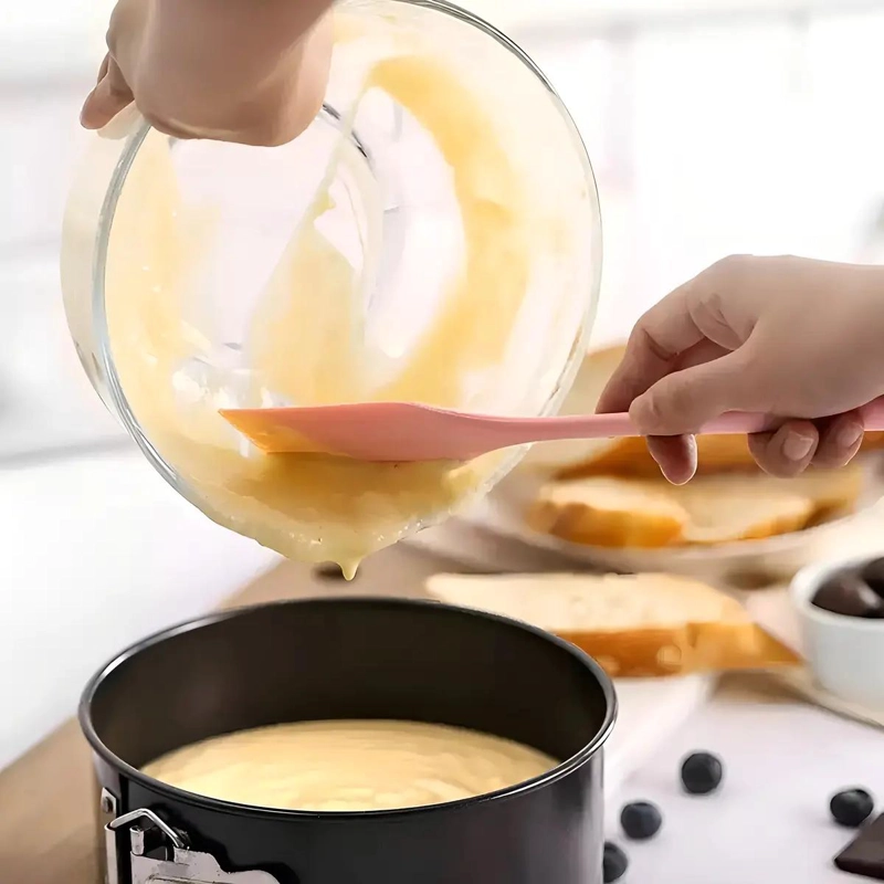 JUEGO DE 4 ESPATULAS DE SILICONA PARA REPOSTERIA RESISTENTES Y FLEXIBLES - 4