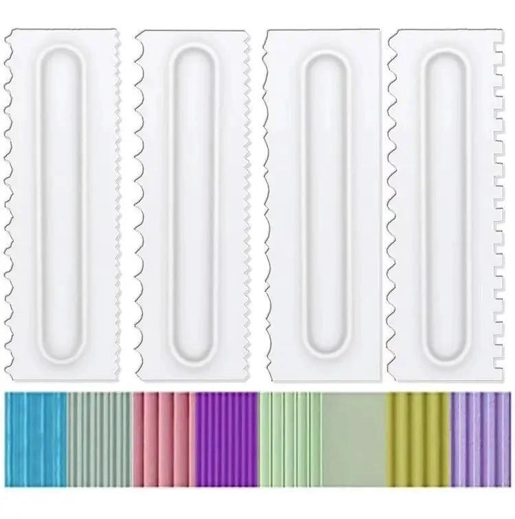 SET DE 4 ESPATULAS TEXTURIZADORAS PARA ACABADOS PROFESIONALES - 1
