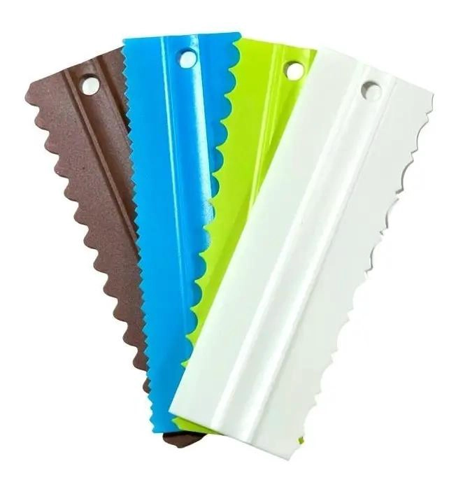 SET DE 4 ESPATULAS TEXTURIZADORAS PARA ACABADOS PROFESIONALES - 2