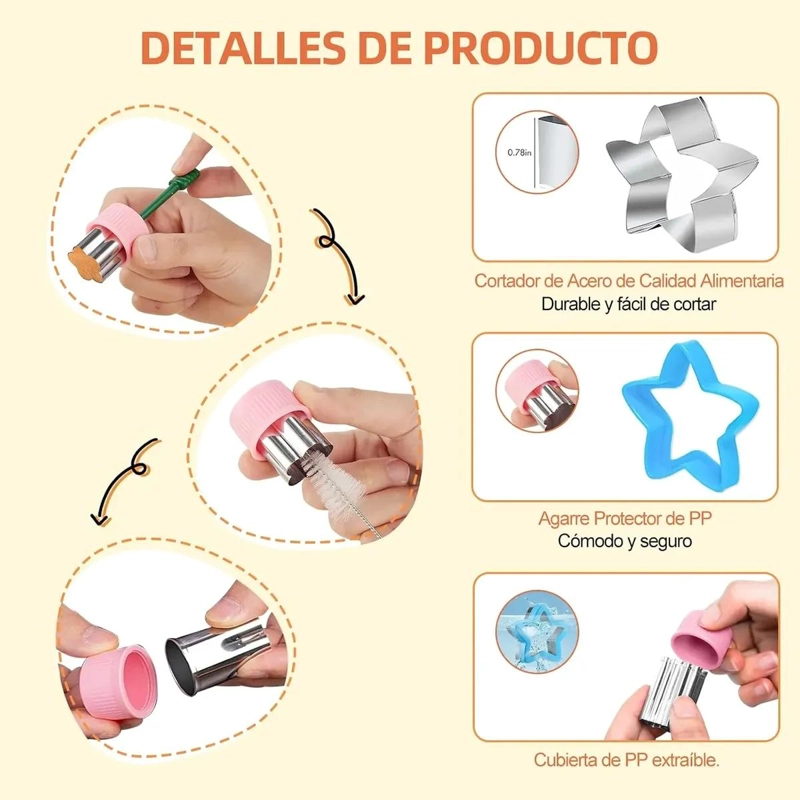 SET DE 55 CORTADORES PARA GALLETAS, SANDWICH, FRUTAS Y MUFFINS - 4