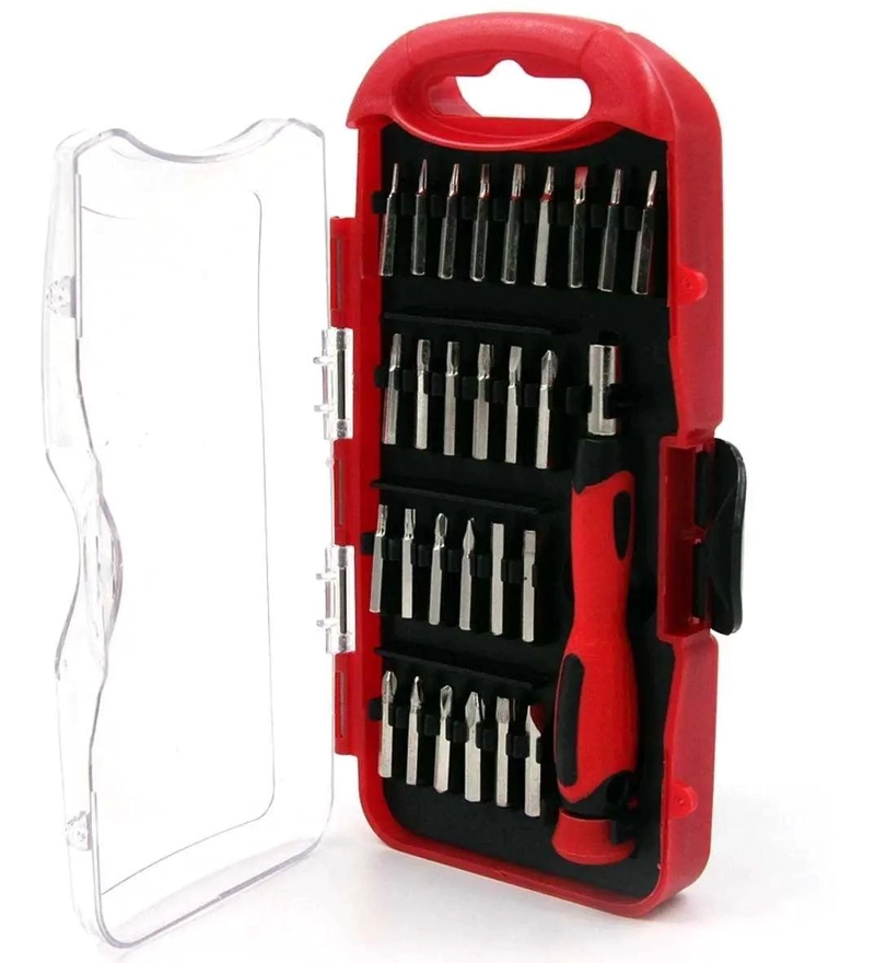 KIT DE DESARMADORES CON 29 PUNTAS INTERCAMBIABLES PARA REPARACION - 1
