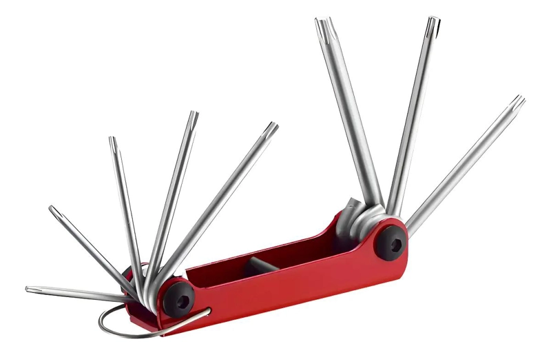 LLAVE TORX CROMADA T5 A T20 ERGONOMICA - 1