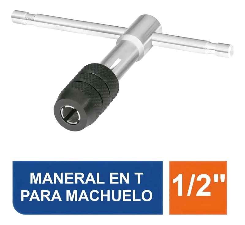 MACHUELO MANUAL 1/2 PULGADA CON MANGO ERGONOMICO - 6