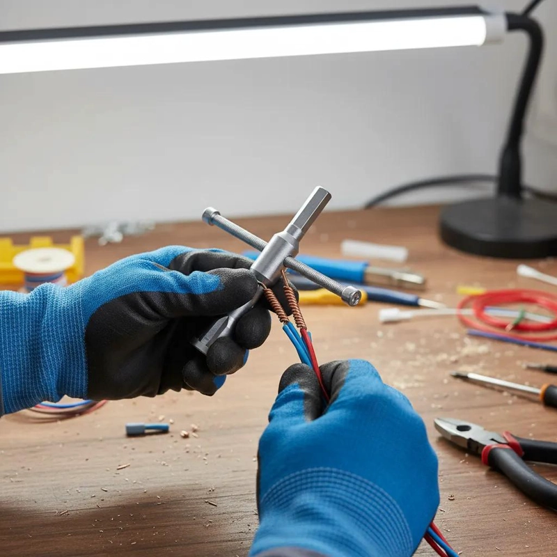 TRENZADOR PARA TORSION DE CABLES ELE CTRICOS - 3