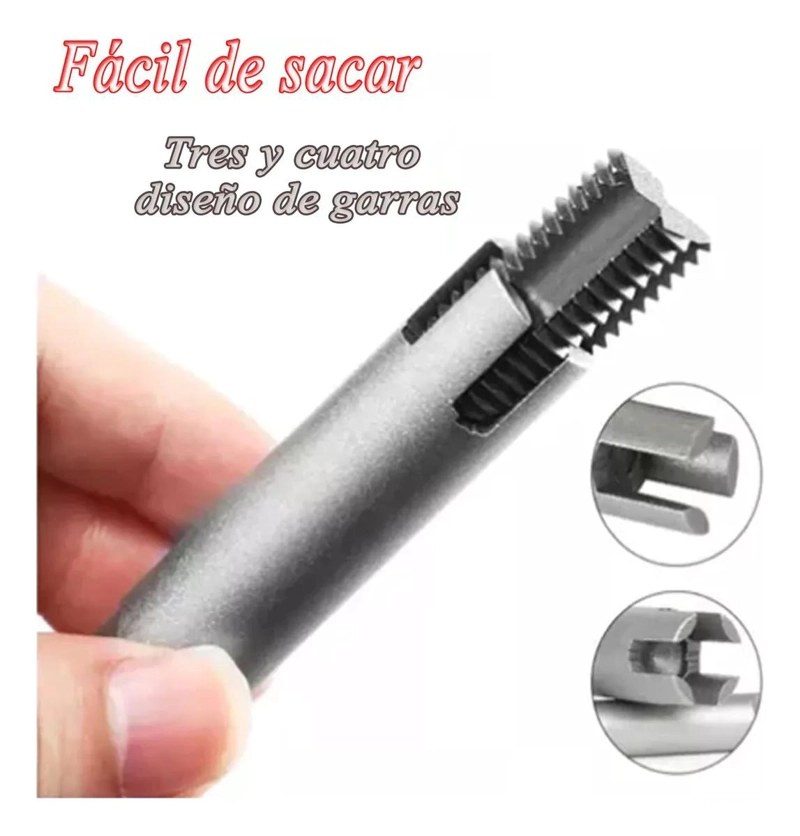 EXTRACTOR DE TORNILLOS 10 PIEZAS ACERO ALTA VELOCIDAD - 5