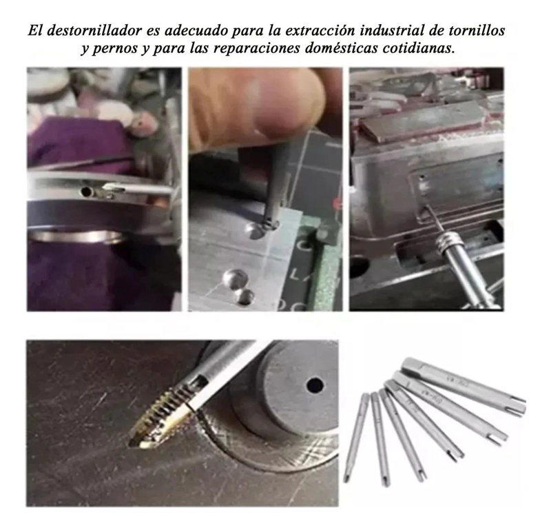 EXTRACTOR DE TORNILLOS 10 PIEZAS ACERO ALTA VELOCIDAD - 7