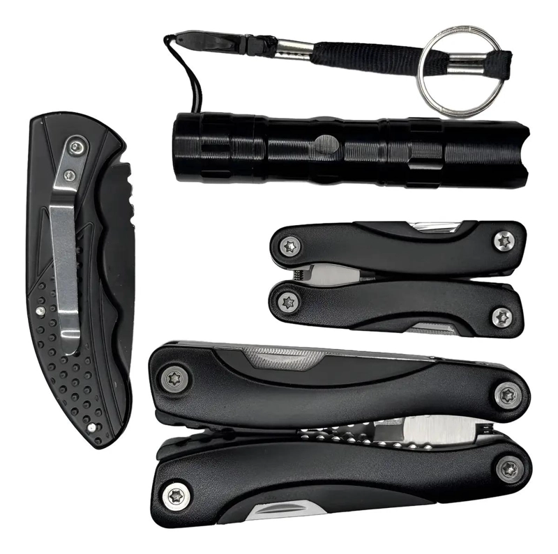 KIT DE HERRAMIENTAS MULTIFUNCIONAL CON LINTERNA - 2
