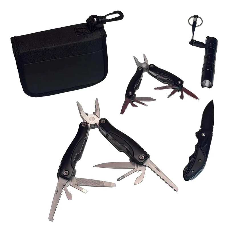 KIT DE HERRAMIENTAS MULTIFUNCIONAL CON LINTERNA - 3