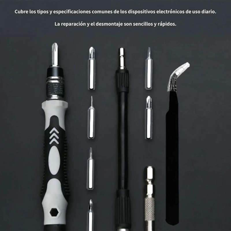 JUEGO DE DESTORNILLADORES MULTIFUNCIONALES 138 EN 1 CON MAGNETISMO - 4