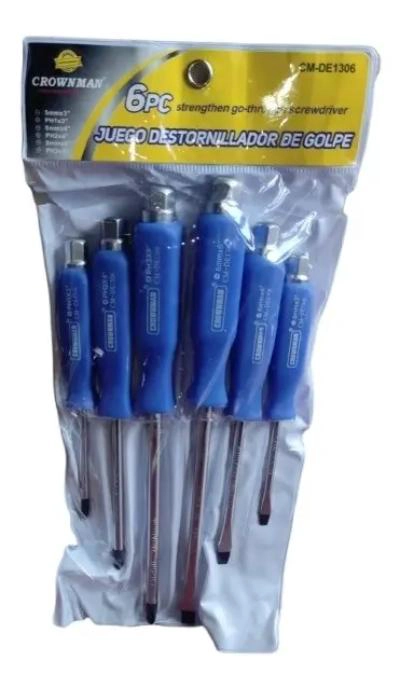 SET KIT JUEGO DESTORNILLADORES 6 PIEZAS - 1