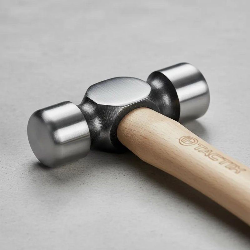 MARTILLO MECANICO FORJADO CON MANGO DE NOGAL 450 GRS - 4