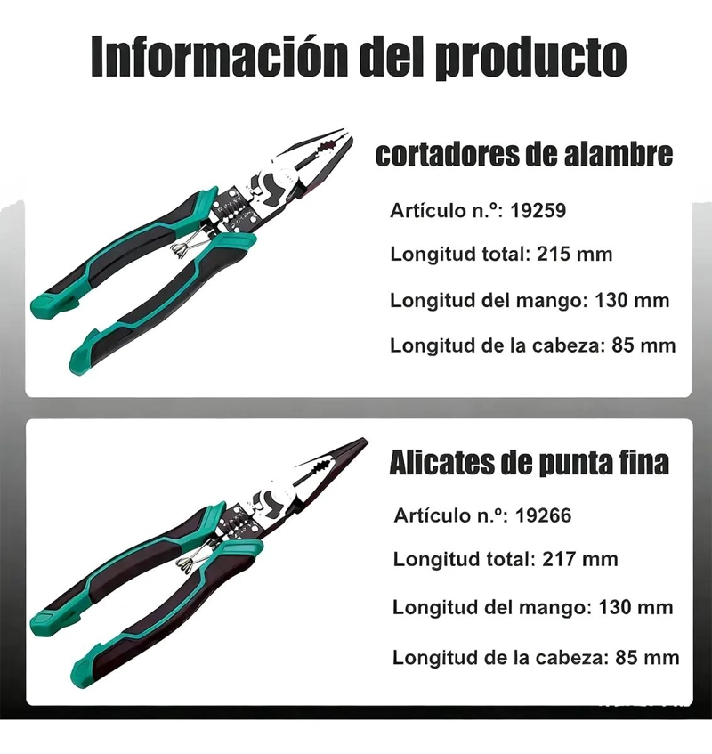 KIT ALICATES MULTIFUNCION 9 EN 1 ELECTRICISTA - 8