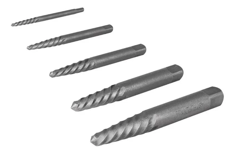 SET DE 5 EXTRACTORES DE TORNILLOS DAÑADOS - 1