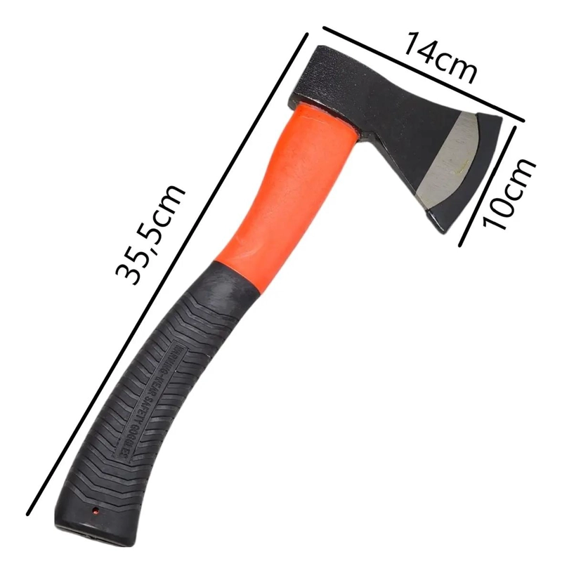 HACHA DE MANO CON MANGO ERGONOMICO DE GOMA - 5