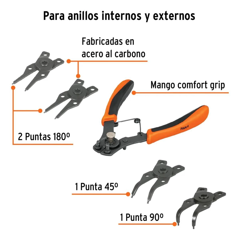 JUEGO DE CABEZALES INTERCAMBIABLES PARA ANILLOS - 8
