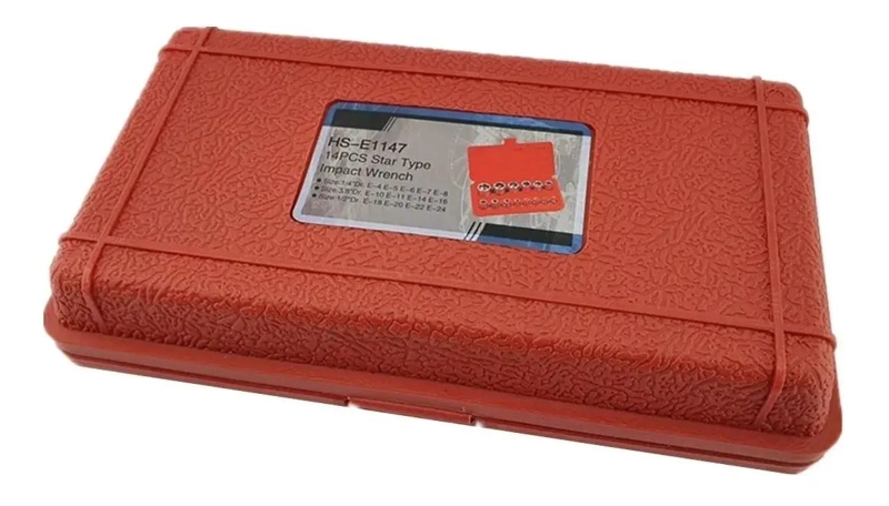 SET LLAVES TUBO TORX HEMBRA 14 PIEZAS ACERO - 4