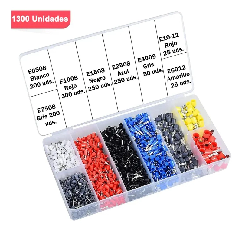 KIT CRIMPADORA CON 1300 PIEZAS Y PINZA AJUSTABLE - 5