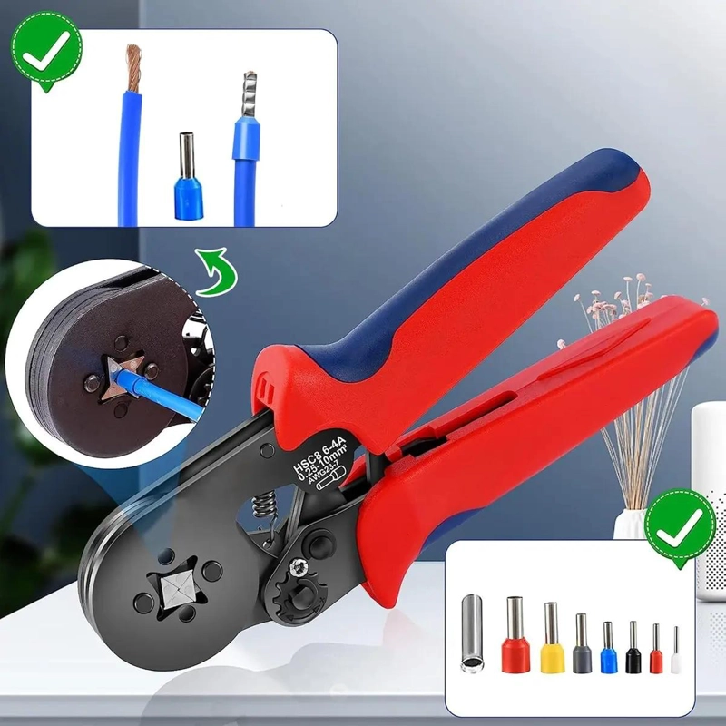 KIT CRIMPADORA CON 1300 PIEZAS Y PINZA AJUSTABLE - 6