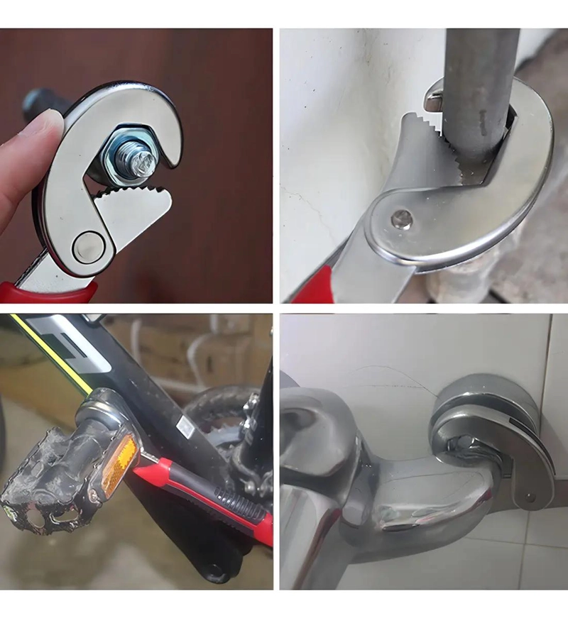 LLAVE AJUSTABLE DE ACERO AL CROMO MATE - 9