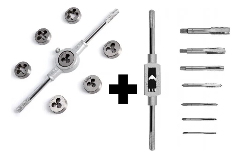MACHO JAQUE MILIME TRICO HIERRO PLATEADO SET M3 A M12 - 1