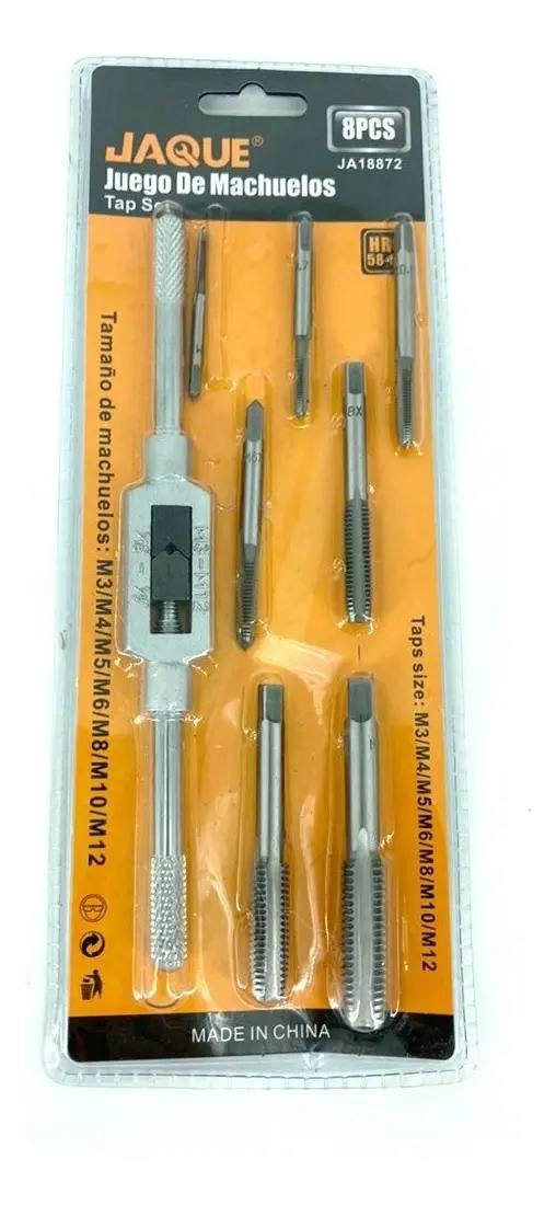 MACHO JAQUE MILIME TRICO HIERRO PLATEADO SET M3 A M12 - 3